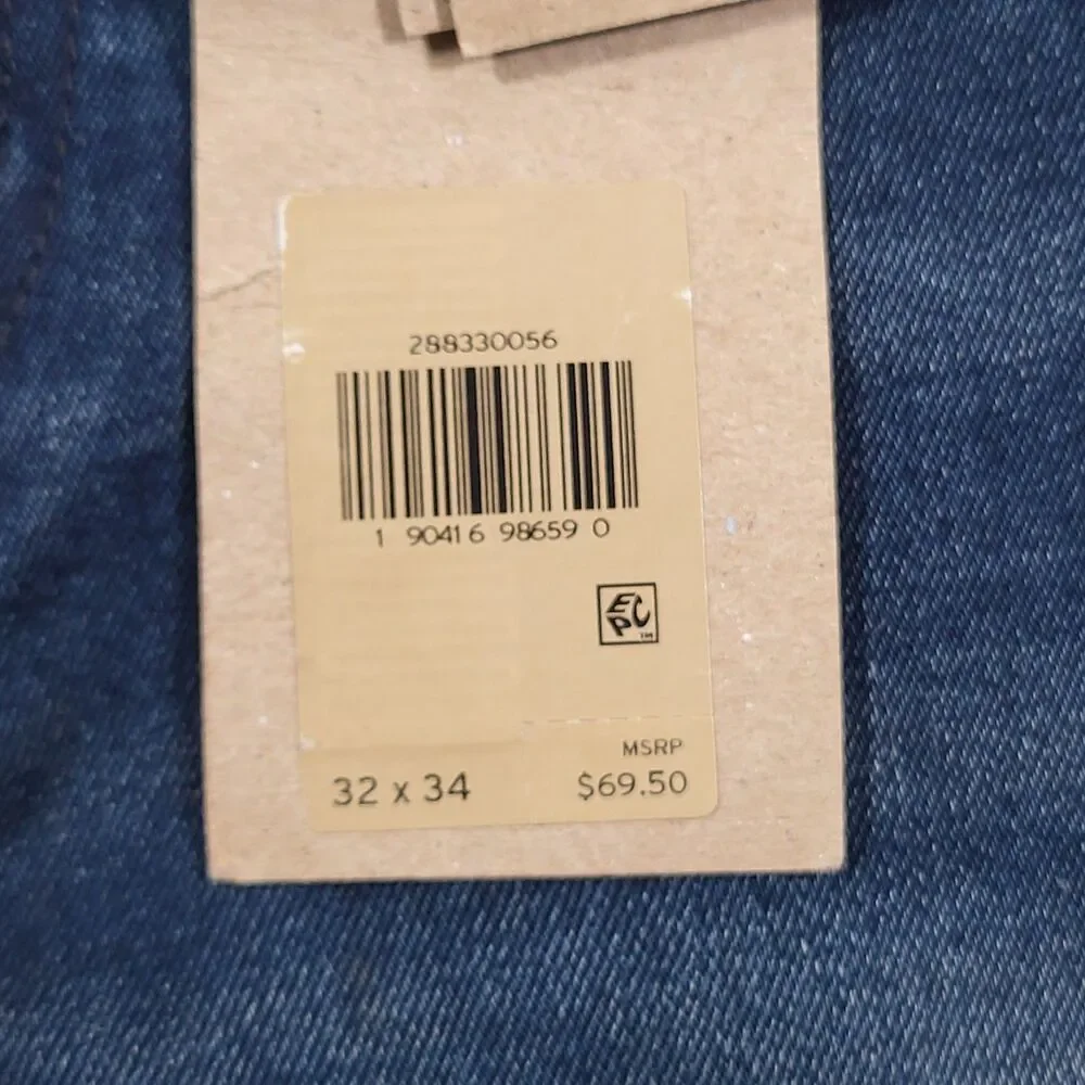 Levis 512 Slim Taper Mens Jeans 32x34 (Actual 32x33) Blue Dark Wash Stretch NWT